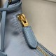 Fake Prada Re-Edition 2005 Re-Nylon Mini Hobo Bag Saffiano 1N204M Blue Replica Top AAAAA Replica Prada Re-Edition 2005 Re-Nylon Mini Hobo Bag Saffiano 1N204M Blue Clone Cheap