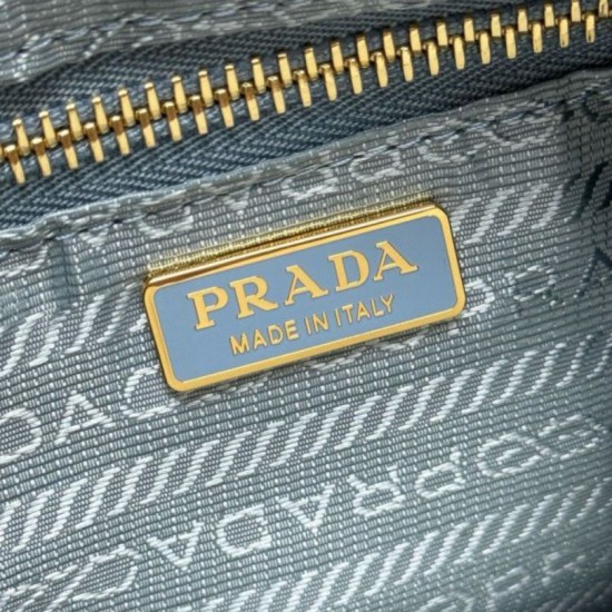 Fake Prada Re-Edition 2005 Re-Nylon Mini Hobo Bag Saffiano 1N204M Blue Replica Top AAAAA Replica Prada Re-Edition 2005 Re-Nylon Mini Hobo Bag Saffiano 1N204M Blue Clone Cheap