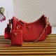 Top AAAAA Replica Prada Re-Edition 2005 Saffiano Handbag/Hobo Red Clone Cheap