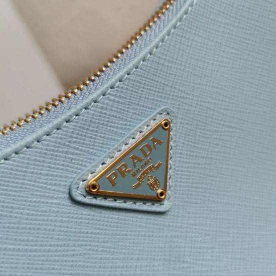 Top AAAAA Replica Prada Re-Edition 2005 Saffiano Handbag/Hobo Blue Clone Cheap