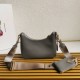 Top AAAAA Replica Prada Re-Edition 2005 Saffiano Handbag/Hobo Grey Clone Cheap