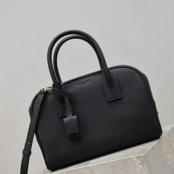 Fake YSL Saint Laurent Sac de Jour Boston Small Handbag Black Grain Replica Top AAAAA Replica YSL Saint Laurent Sac de Jour Boston Small Handbag Black Grain Clone Cheap