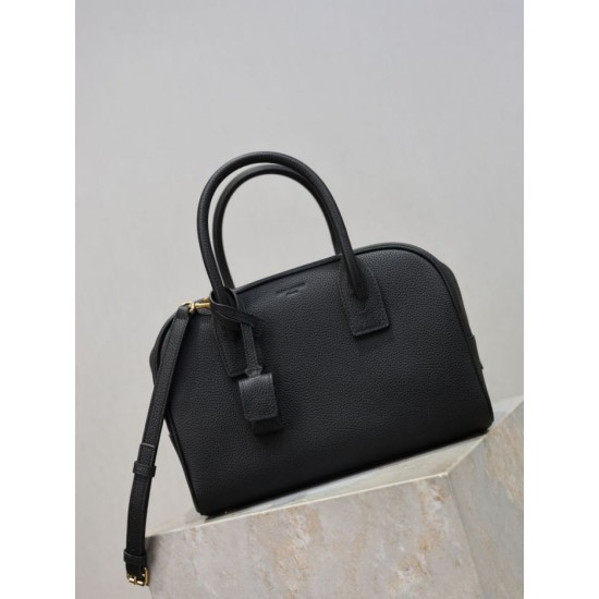 Fake YSL Saint Laurent Sac de Jour Boston Small Handbag Black Grain Replica Top AAAAA Replica YSL Saint Laurent Sac de Jour Boston Small Handbag Black Grain Clone Cheap