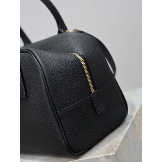Fake YSL Saint Laurent Sac de Jour Boston Small Handbag Black Grain Replica Top AAAAA Replica YSL Saint Laurent Sac de Jour Boston Small Handbag Black Grain Clone Cheap