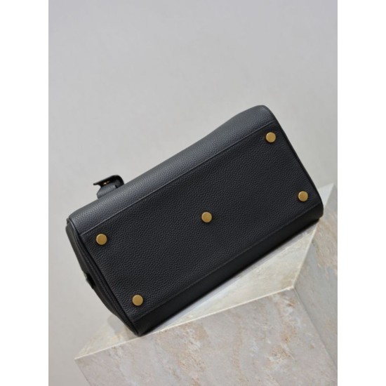 Fake YSL Saint Laurent Sac de Jour Boston Small Handbag Black Grain Replica Top AAAAA Replica YSL Saint Laurent Sac de Jour Boston Small Handbag Black Grain Clone Cheap