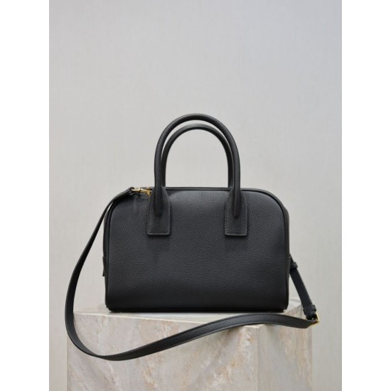 Fake YSL Saint Laurent Sac de Jour Boston Small Handbag Black Grain Replica Top AAAAA Replica YSL Saint Laurent Sac de Jour Boston Small Handbag Black Grain Clone Cheap