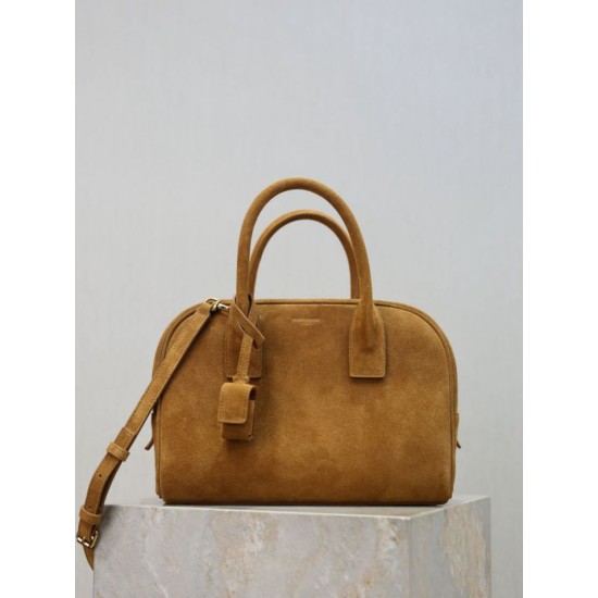 Fake YSL Saint Laurent Sac de Jour Boston Small Handbag Black Suede Replica Top AAAAA Replica YSL Saint Laurent Sac de Jour Boston Small Handbag Black Suede Clone Cheap