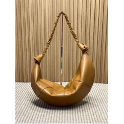 Top AAAAA Replica YSL Saint Laurent Amalia Hobo Shoulder Bag Brown Clone Cheap