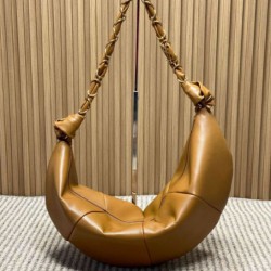 Top AAAAA Replica YSL Saint Laurent Amalia Hobo Shoulder Bag Brown Clone Cheap