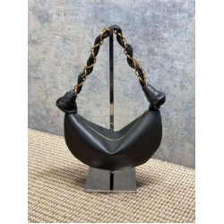 Top AAAAA Replica YSL Saint Laurent Amalia Mini Hobo Bag Black Clone Cheap