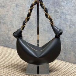 Top AAAAA Replica YSL Saint Laurent Amalia Mini Hobo Bag Black Clone Cheap