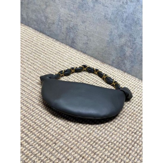 Top AAAAA Replica YSL Saint Laurent Amalia Mini Hobo Bag Black Clone Cheap