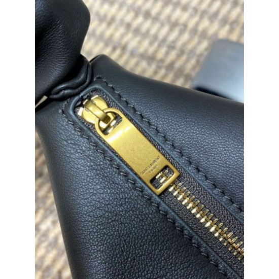 Top AAAAA Replica YSL Saint Laurent Amalia Mini Hobo Bag Black Clone Cheap