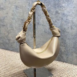 Top AAAAA Replica YSL Saint Laurent Amalia Mini Hobo Bag Apricot Clone Cheap