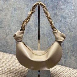Top AAAAA Replica YSL Saint Laurent Amalia Mini Hobo Bag Apricot Clone Cheap