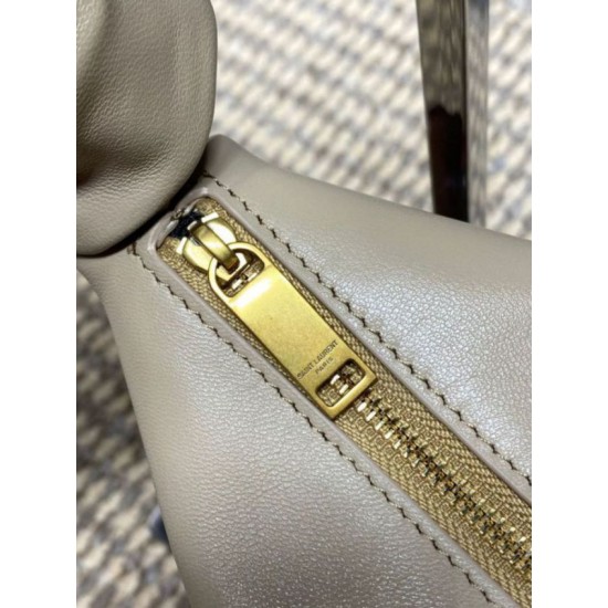 Fake YSL Saint Laurent Amalia Mini Hobo Bag Apricot Replica Top AAAAA Replica YSL Saint Laurent Amalia Mini Hobo Bag Apricot Clone Cheap
