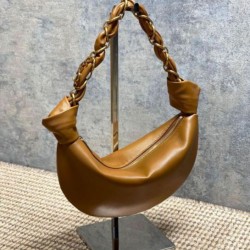 Top AAAAA Replica YSL Saint Laurent Amalia Mini Hobo Bag Brown Clone Cheap