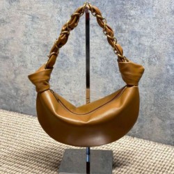 Top AAAAA Replica YSL Saint Laurent Amalia Mini Hobo Bag Brown Clone Cheap