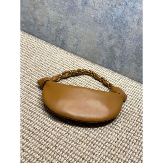 Top AAAAA Replica YSL Saint Laurent Amalia Mini Hobo Bag Brown Clone Cheap