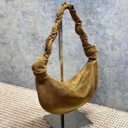 Top AAAAA Replica YSL Saint Laurent Amalia Mini Hobo Bag Gray Suede Clone Cheap
