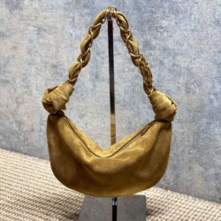 Top AAAAA Replica YSL Saint Laurent Amalia Mini Hobo Bag Gray Suede Clone Cheap