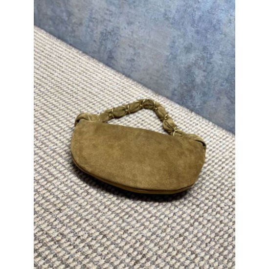 Fake YSL Saint Laurent Amalia Mini Hobo Bag Gray Suede Replica Top AAAAA Replica YSL Saint Laurent Amalia Mini Hobo Bag Gray Suede Clone Cheap
