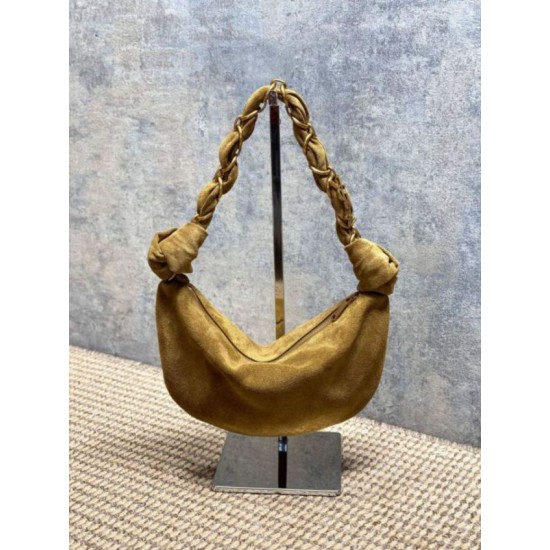 Fake YSL Saint Laurent Amalia Mini Hobo Bag Gray Suede Replica Top AAAAA Replica YSL Saint Laurent Amalia Mini Hobo Bag Gray Suede Clone Cheap