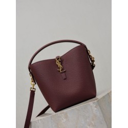 Top AAAAA Replica YSL Saint Laurent Small Bucket Bag (LE 37) Brown Clone Cheap