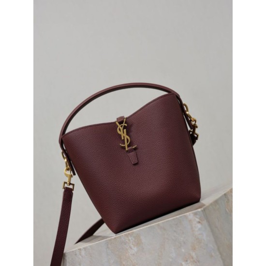 Top AAAAA Replica YSL Saint Laurent Small Bucket Bag (LE 37) Brown Clone Cheap
