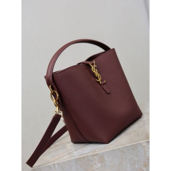 Top AAAAA Replica YSL Saint Laurent Small Bucket Bag (LE 37) Brown Clone Cheap