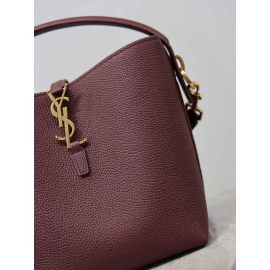 Top AAAAA Replica YSL Saint Laurent Small Bucket Bag (LE 37) Brown Clone Cheap