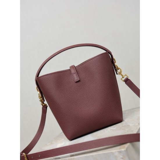 Top AAAAA Replica YSL Saint Laurent Small Bucket Bag (LE 37) Brown Clone Cheap