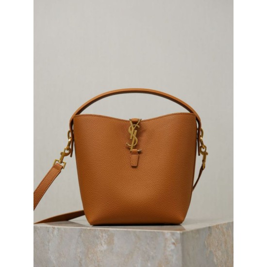 Top AAAAA Replica YSL Saint Laurent Small Bucket Bag (LE 37) Yellow Clone Cheap