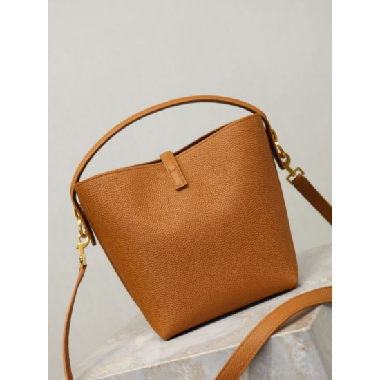 Top AAAAA Replica YSL Saint Laurent Small Bucket Bag (LE 37) Yellow Clone Cheap