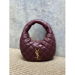 Top AAAAA Replica YSL Saint Laurent Icarino Cassandre Quilted Nappa Small Tote Bag Maroon Clone Cheap