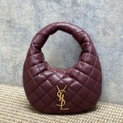 Top AAAAA Replica YSL Saint Laurent Icarino Cassandre Quilted Nappa Small Tote Bag Maroon Clone Cheap