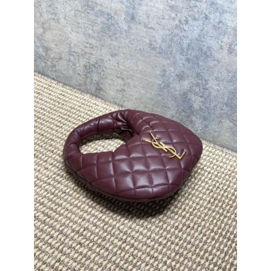 Top AAAAA Replica YSL Saint Laurent Icarino Cassandre Quilted Nappa Small Tote Bag Maroon Clone Cheap