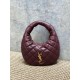 Top AAAAA Replica YSL Saint Laurent Icarino Cassandre Quilted Nappa Small Tote Bag Maroon Clone Cheap