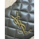Top AAAAA Replica YSL Saint Laurent Icarino Cassandre Quilted Nappa Small Tote Bag Gray Clone Cheap