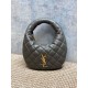 Top AAAAA Replica YSL Saint Laurent Icarino Cassandre Quilted Nappa Small Tote Bag Gray Clone Cheap