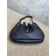 Top AAAAA Replica YSL Saint Laurent Paris VII Small Hobo Bag Black with Embossed Details Clone Cheap