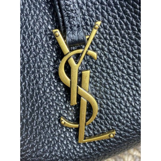 Top AAAAA Replica YSL Saint Laurent Paris VII Small Hobo Bag Black with Embossed Details Clone Cheap