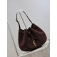 Top AAAAA Replica YSL Saint Laurent Jamie Pochon PARIS VII Suede Shoulder Bag Coffee Clone Cheap
