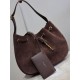 Top AAAAA Replica YSL Saint Laurent Jamie Pochon PARIS VII Suede Shoulder Bag Coffee Clone Cheap
