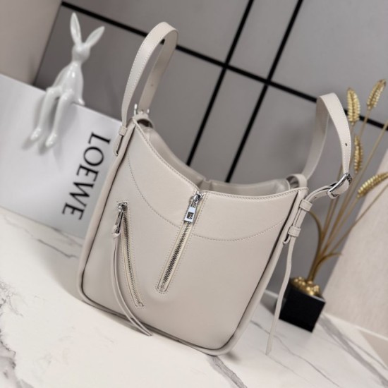 Top AAAAA Replica Loewe Hammock Flip Medium Classic Tote Bag Beige Clone Cheap