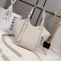 Top AAAAA Replica Loewe Hammock Flip Medium Classic Tote Bag Beige Clone Cheap
