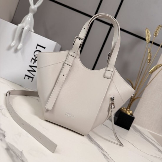Top AAAAA Replica Loewe Hammock Flip Medium Classic Tote Bag Beige Clone Cheap