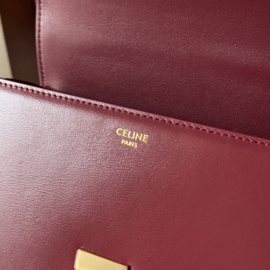Top AAAAA Replica Celine Teen Triomphe Bag Red Clone Cheap