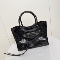 Top AAAAA Replica Balenciaga Le City Small Vertical Tote Bag Black Clone Cheap