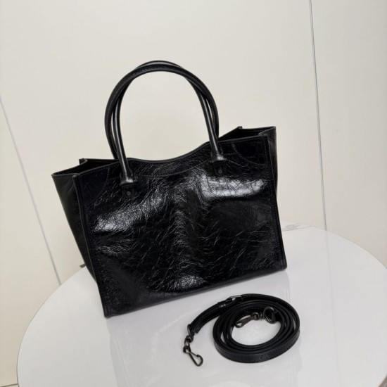 Fake Balenciaga Le City Small Vertical Tote Bag Black Replica Top AAAAA Replica Balenciaga Le City Small Vertical Tote Bag Black Clone Cheap